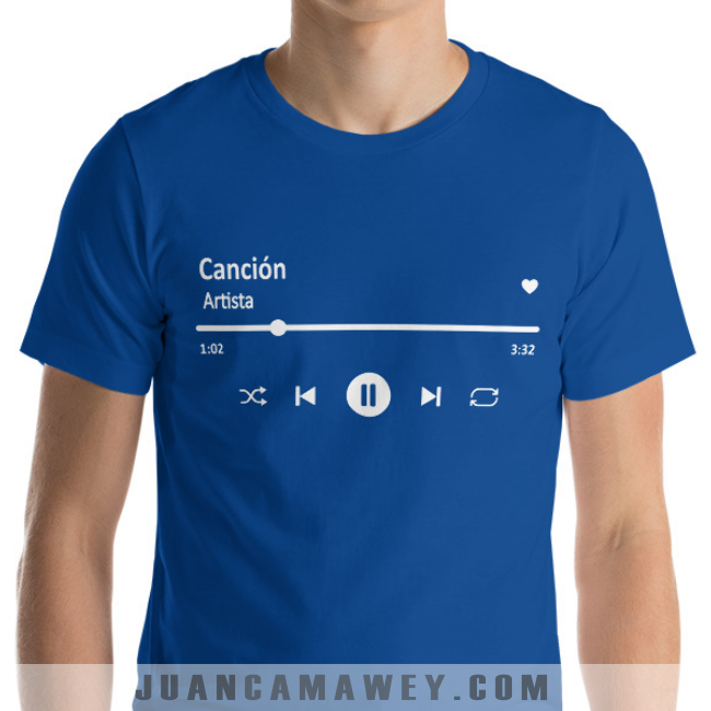 Camiseta Personalizada - Canción Favorita en Spotify
