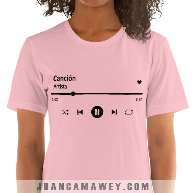 Camiseta Personalizada - Canción Favorita en Spotify