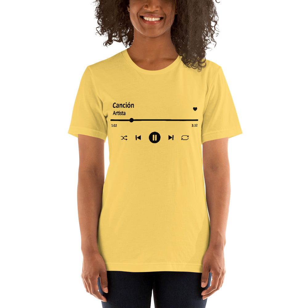 Camiseta Personalizada - Canción Favorita en Spotify