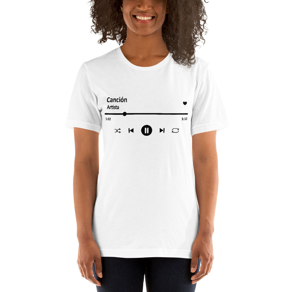 Camiseta Personalizada - Canción Favorita en Spotify