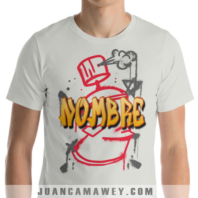 Camiseta Personalizada - Nombre en Grafiti