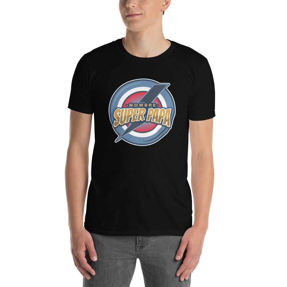 Camiseta Personalizada - Super Papá con Nombre