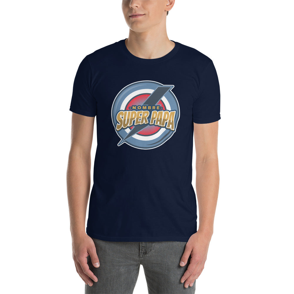 Camiseta Personalizada - Super Papá con Nombre