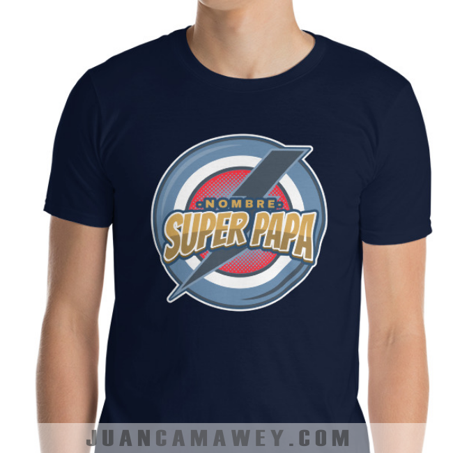 Camiseta Personalizada - Super Papá con Nombre