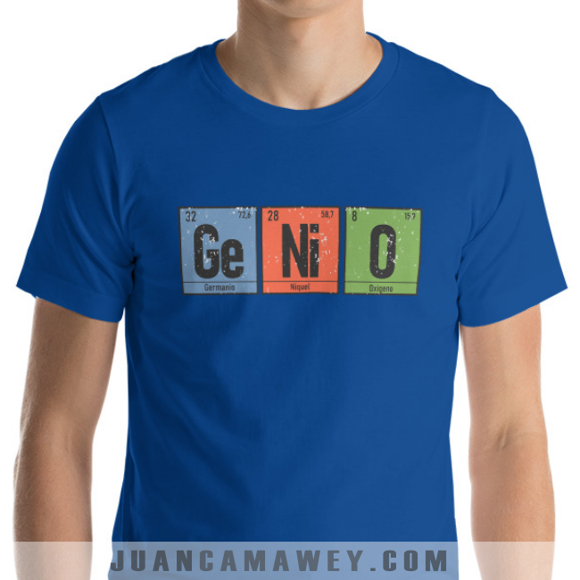 Camiseta - Tabla Periódica de los Elementos, Genio