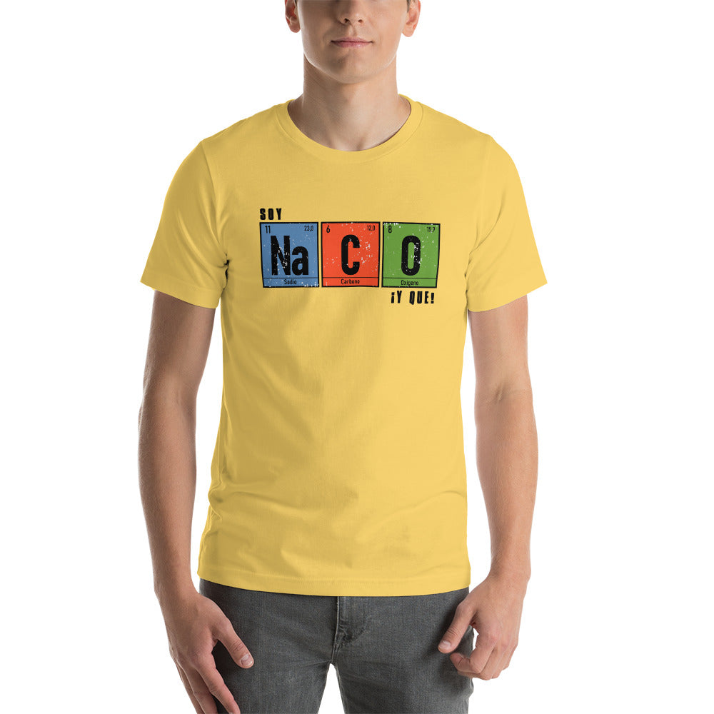 Camiseta - Tabla Periódica de los Elementos, Soy Naco y Que?
