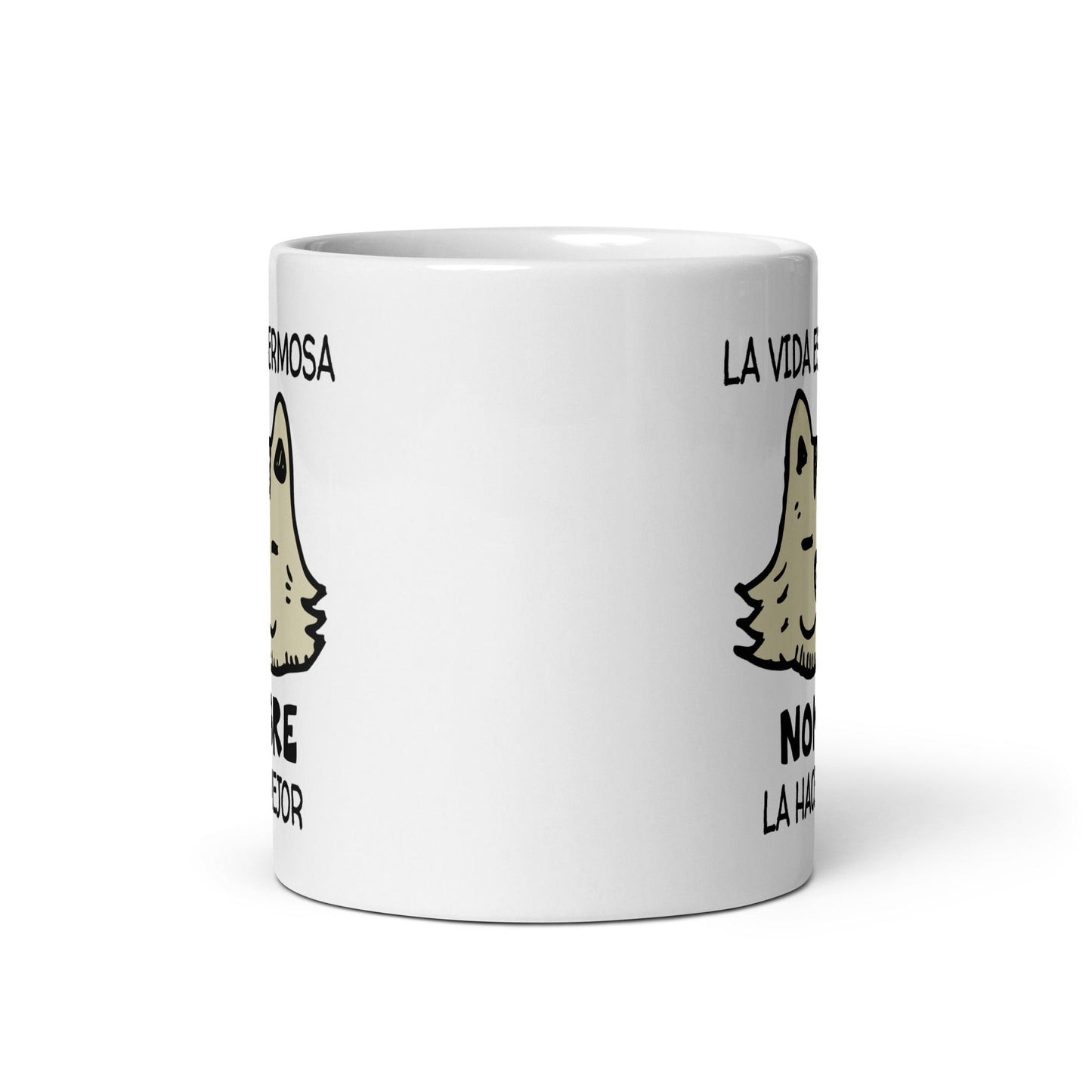 Taza de Café Personalizada - La Vida es Hermosa. Mi GATO la hace Mejor