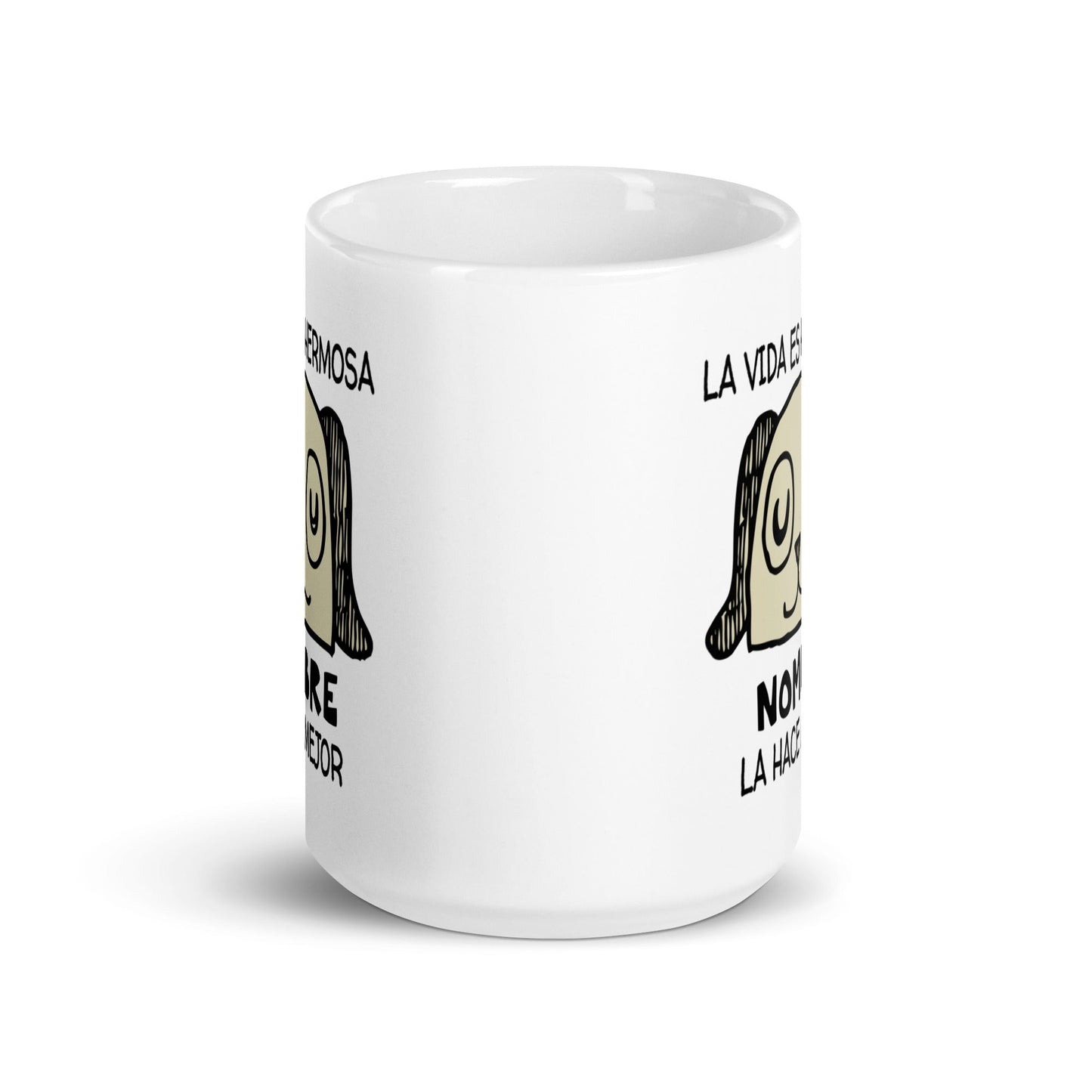 Taza de Café Personalizada - La Vida es Hermosa. Mi PERRO la hace Mejor