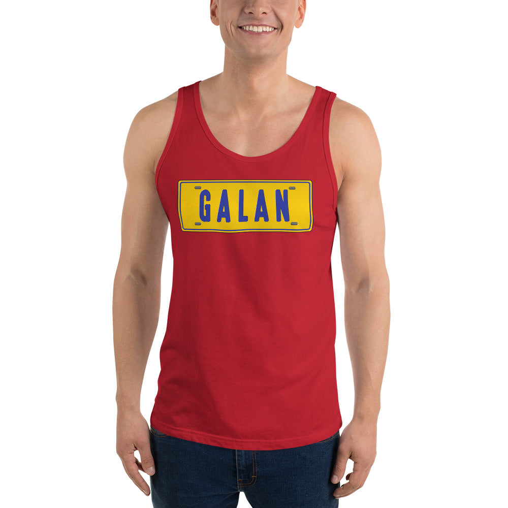 Camiseta de Tirantes - Placa de Auto, Hombre Galán